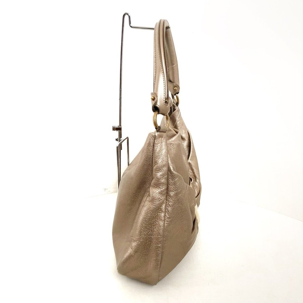 Salvatore Ferragamo Vara Gold Handbag Leather